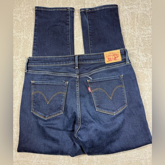 Levis Mid Rise Blue Skinny Jean Stretch Womens Size 12 - Picture 7 of 7